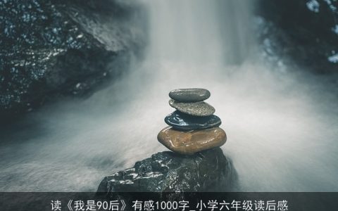 读《我是90后》有感1000字_小学六年级读后感