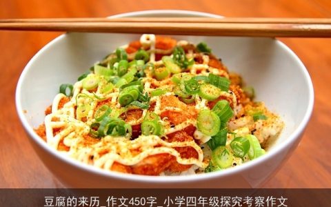 豆腐的来历_作文450字_小学四年级探究考察作文