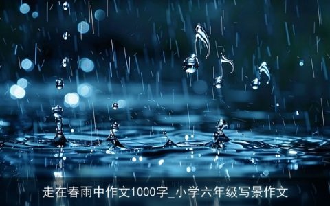 走在春雨中作文1000字_小学六年级写景作文