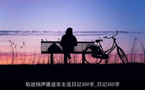 轨迹销声匿迹非主流日记350字_日记350字