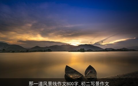 那一道风景线作文800字_初二写景作文