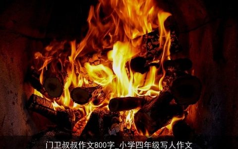 门卫叔叔作文800字_小学四年级写人作文