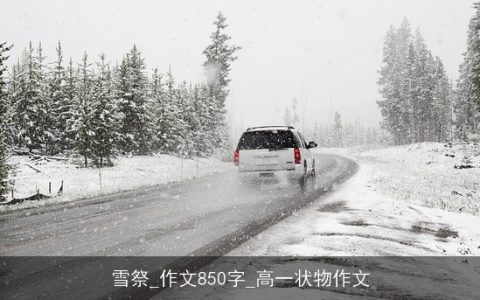 雪祭_作文850字_高一状物作文