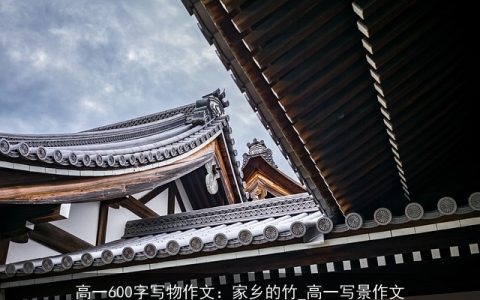 高一600字写物作文：家乡的竹_高一写景作文