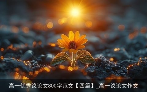 高一优秀议论文800字范文【四篇】_高一议论文作文