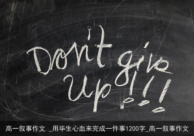 高一叙事作文 _用毕生心血来完成一件事1200字_高一叙事作文