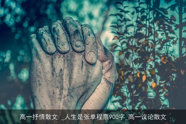 高一抒情散文 _人生是张单程票900字_高一议论散文