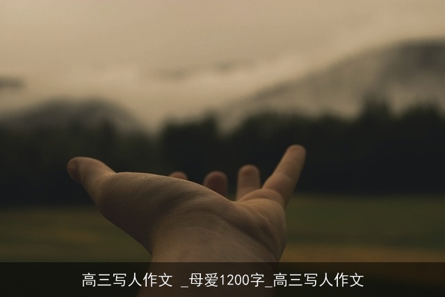 高三写人作文 _母爱1200字_高三写人作文