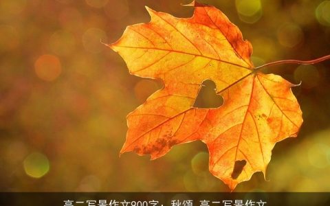 高二写景作文900字：秋颂_高二写景作文