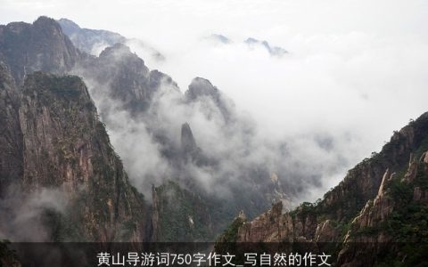 黄山导游词750字作文_写自然的作文