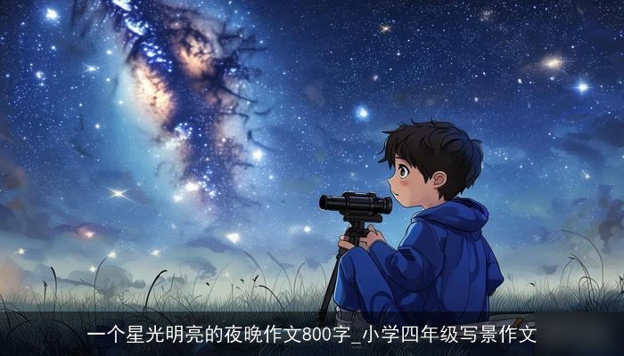 一个星光明亮的夜晚作文800字_小学四年级写景作文