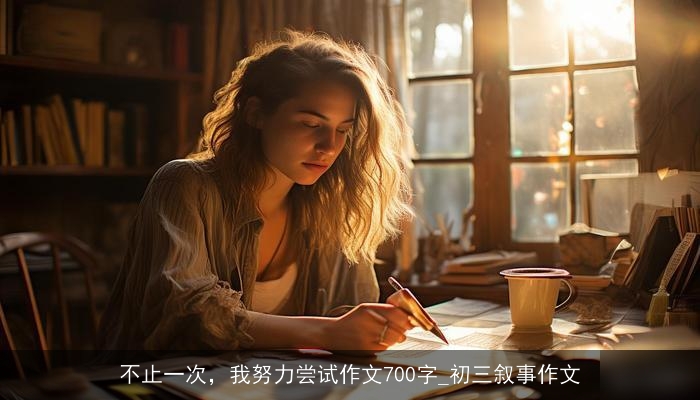 不止一次，我努力尝试作文700字_初三叙事作文