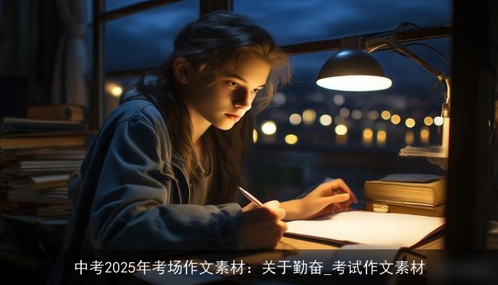 中考2025年考场作文素材：关于勤奋_考试作文素材