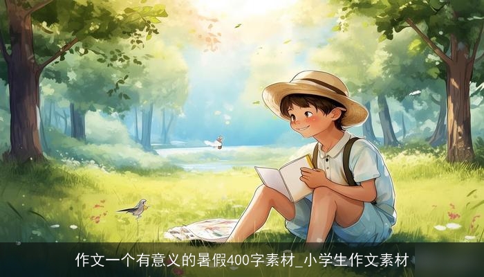 作文一个有意义的暑假400字素材_小学生作文素材