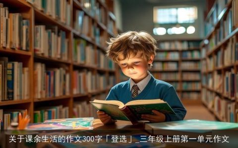 关于课余生活的作文300字「登选」_三年级上册第一单元作文