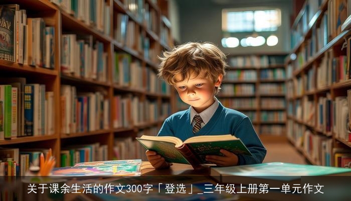 关于课余生活的作文300字「登选」_三年级上册第一单元作文