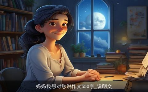 妈妈我想对您说作文550字_说明文