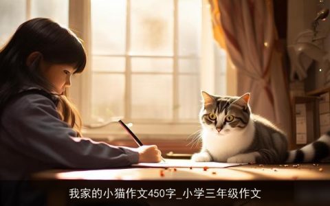 我家的小猫作文450字_小学三年级作文