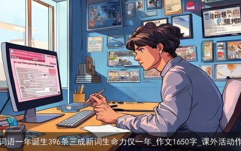 新词语一年诞生396条三成新词生命力仅一年_作文1650字_课外活动作文