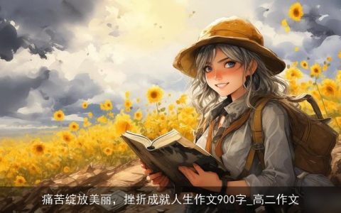 痛苦绽放美丽，挫折成就人生作文900字_高二作文