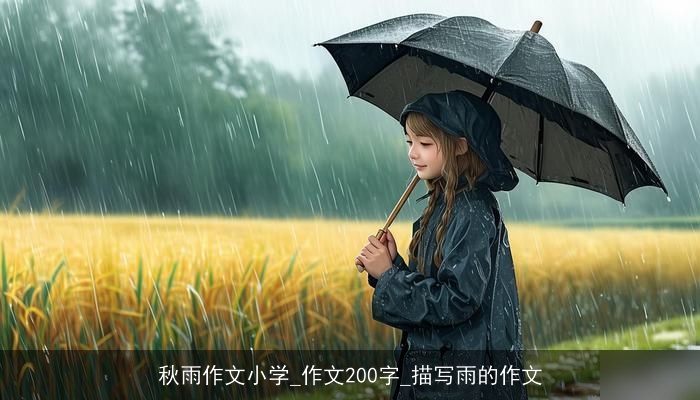 秋雨作文小学_作文200字_描写雨的作文