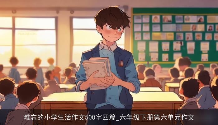 难忘的小学生活作文500字四篇_六年级下册第六单元作文