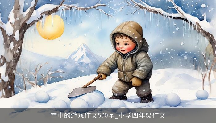 雪中的游戏作文500字_小学四年级作文